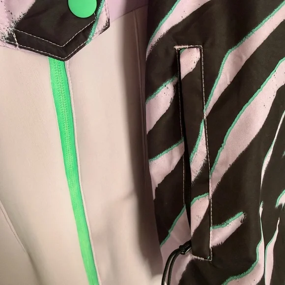 ASOS 4505 Ski Suit One Piece Snowsuit Purple Retro Stirrup Women’s US 8 - Picture 9 of 15